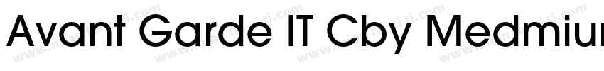 Avant Garde IT Cby Medmium字体转换